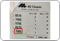 Winning Ticket Magnum 4D Special Prize - 14 February 2026